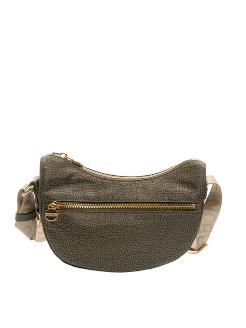 BORBONESE HOBO LUNA MINI ECO LINE Borsa sacca a tracolla alloro - Borse Donna