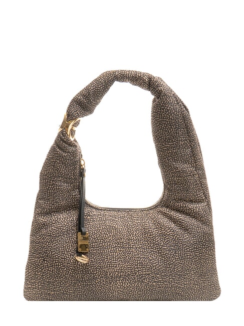 BORBONESE TWINNIE SMALL Borsa a spalla  OP/NATURALE/NERO - Borse Donna