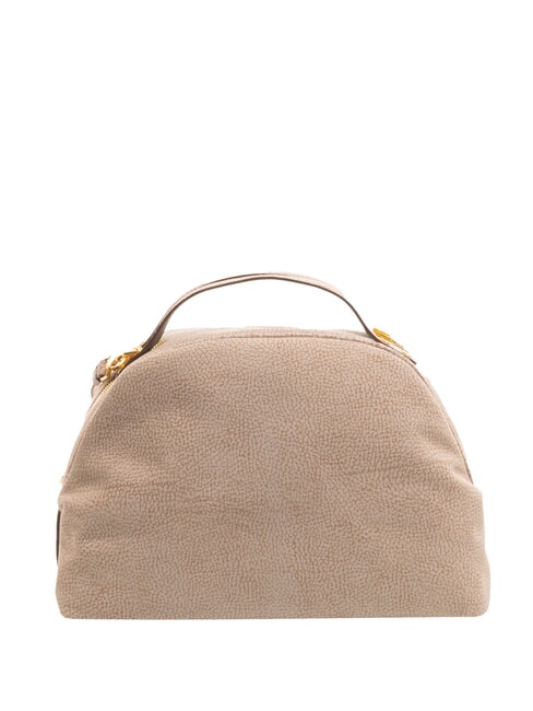 BORBONESE CAMOSCIO SEXY MEDIUM Borsa a mano in pelle scamosciata mushroom - Borse Donna