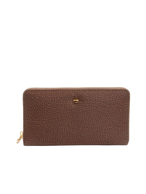 BORBONESE CLASSICA Portafoglio grande zip around noisette - Portafogli Donna