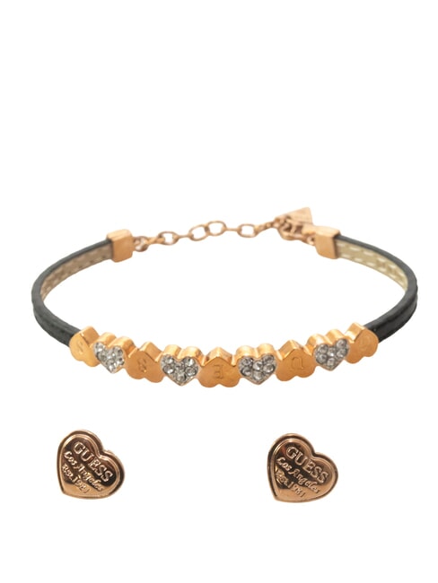 GUESS MY GIFT FOR YOU  Set Bracciale + Orecchini ROSE GOLD - Orecchini