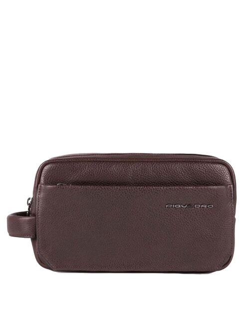 PIQUADRO TALLIN  Beauty in pelle MARRONE - Beauty Case