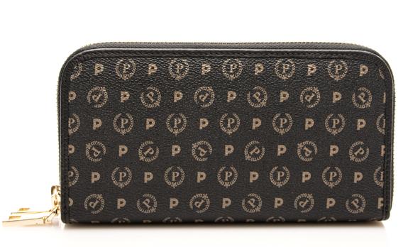 POLLINI Portafoglio HERITAGE CLASSIC, double zip Nero - Portafogli Donna