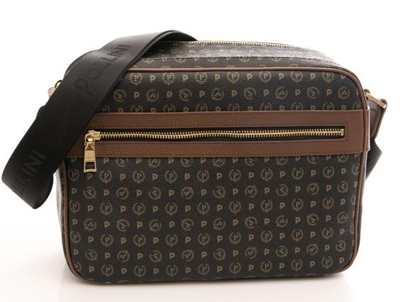 POLLINI Heritage Classic Borsa a tracolla nero marrone - Borse Donna