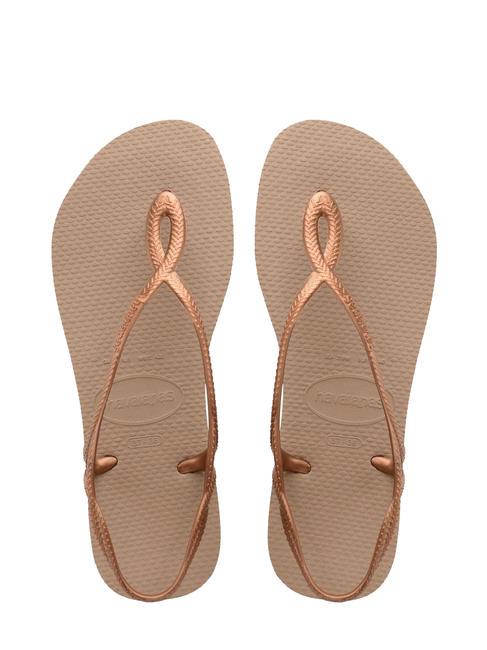 HAVAIANAS LUNA infradito classiche rosegold - Scarpe Donna