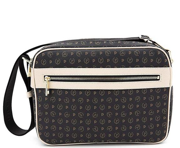 POLLINI Heritage Classic Borsa a tracolla nero/avorio - Borse Donna