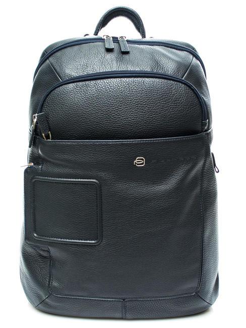 PIQUADRO VIBE OUT Zaino in pelle porta PC 15,6" blu - Zaini da lavoro porta PC