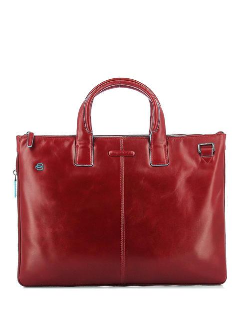 PIQUADRO BLUE SQUARE Cartella porta PC 15,6" espandibile ROSSO - Cartelle Lavoro