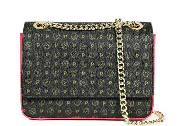POLLINI Heritage Classic Mini bag a tracolla o a spalla NERO FUXIA - Borse Donna