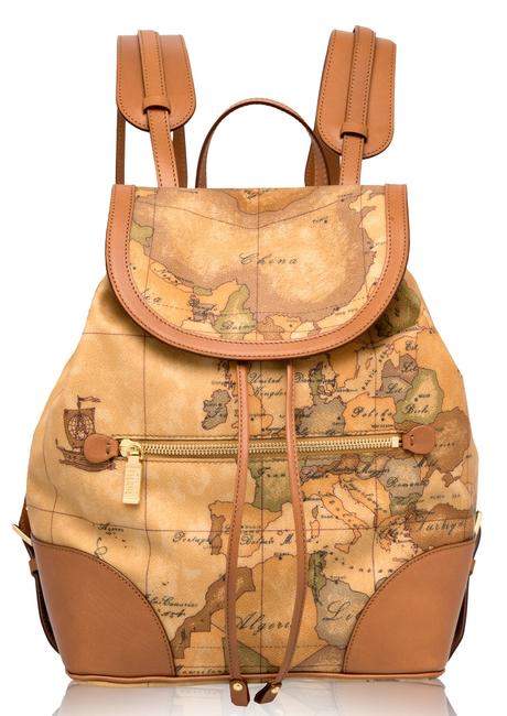ALVIERO MARTINI PRIMA CLASSE Geo Zainetto a spalla, Made in Italy NATURALE - Borse Donna
