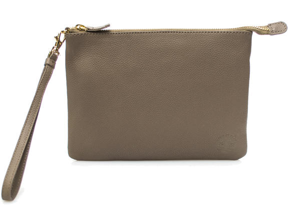 TIMBERLAND Pochette In pelle martellata, small NATURAL - Borse Donna