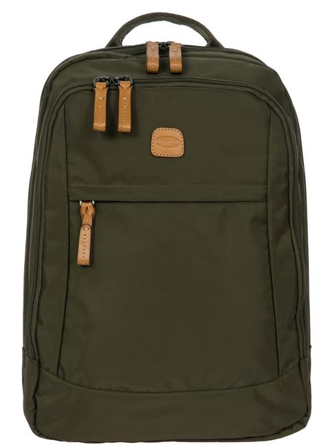 BRIC’S X-TRAVEL Zaino porta PC 14" oliva - Zaini da lavoro porta PC