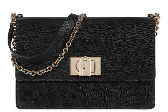 FURLA 1927 Small Borsa a tracolla, in pelle Nero - Borse Donna