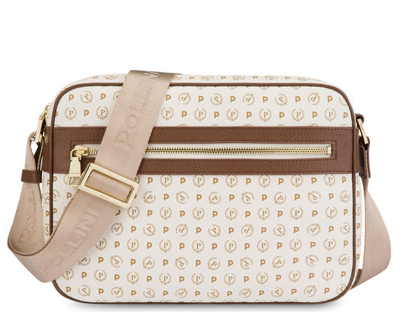 POLLINI Heritage Classic Borsa a tracolla avorio/marrone - Borse Donna