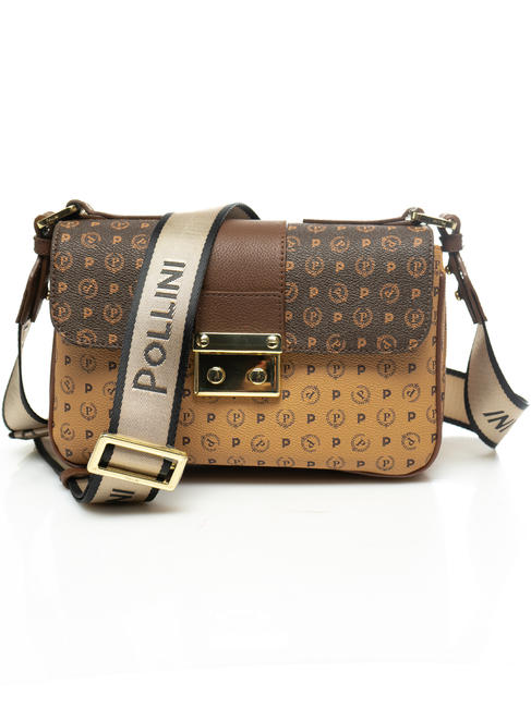 POLLINI  HERITAGE Borsetta a tracolla marrone/crema - Borse Donna
