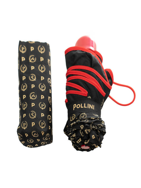 POLLINI  HERITAGE CLASSIC Ombrello pieghevole nero lacca - Ombrelli