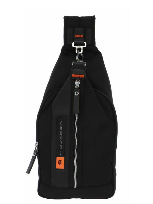 PIQUADRO  BIOS Zaino monospalla Nero - Zaini da lavoro porta PC