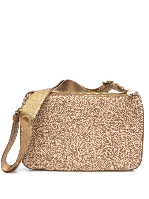 BORBONESE TRACOLLA SMALL ECO LINE Borsa a tracolla beige brown - Borse Donna
