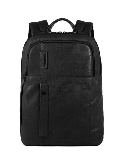 PIQUADRO P15 PLUS Zaino porta PC 15,6", in pelle Nero - Zaini da lavoro porta PC