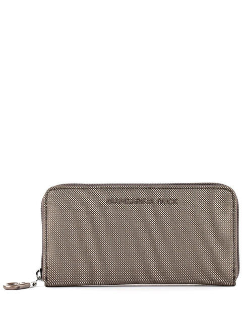 MANDARINA DUCK MD20 Portafoglio grande zip around Taupe - Portafogli Donna
